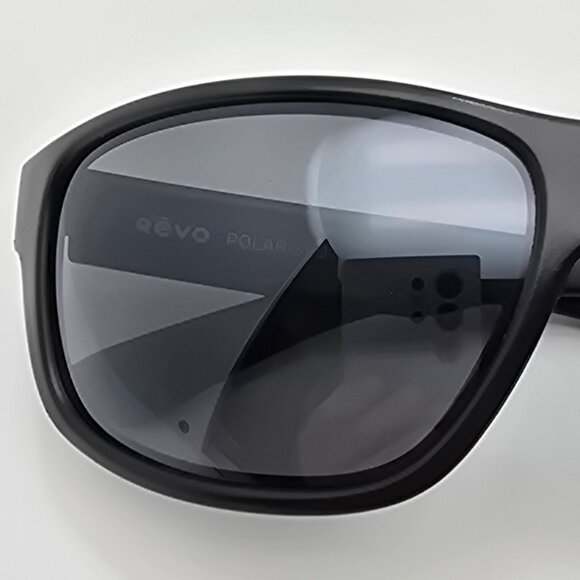 Revo RE1006 01 Baseliner Matte Black Frame Polarized Graphite Lens Sunglasses - Picture 15 of 16